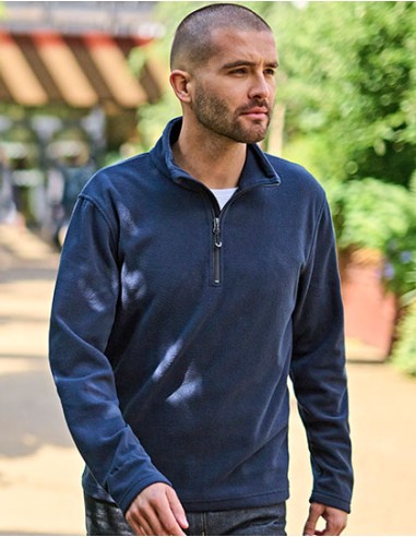 R-TRF636-Honestly Made Recycled Half Zip Fleece